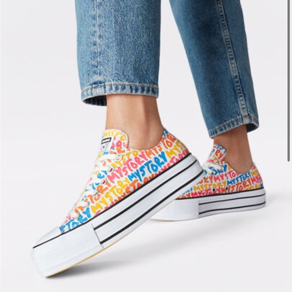 Converse Shoes - NWT Converse x Mystory Limited Edition Platform Converse - Size 7